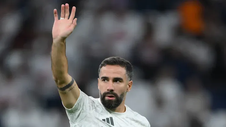 Carvajal em jogo do Real (David Ramos/Getty Images)