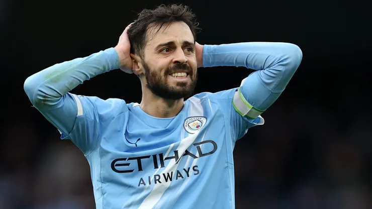 Barcelona pode levar chapéu por Bernardo Silva após proposta de R$ 292 milhões do Galatasaray. (Foto: Michael Regan/Getty Images)