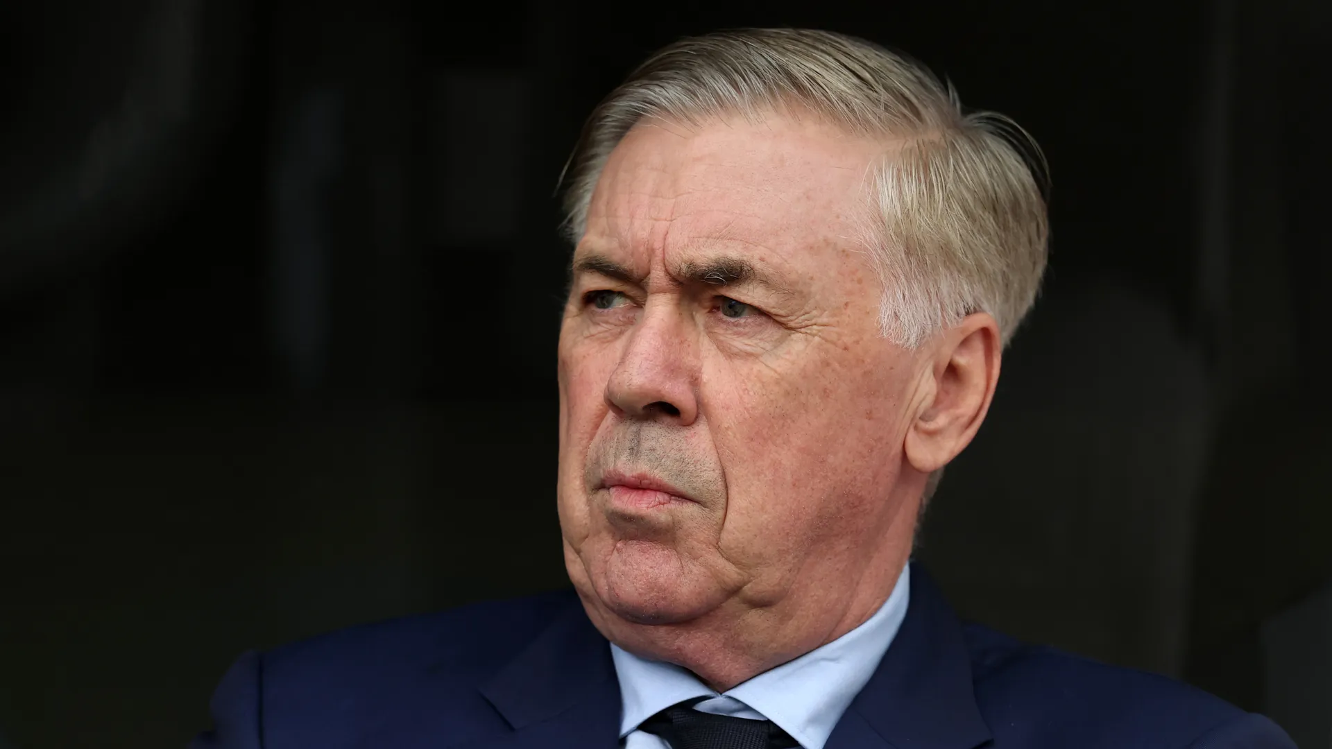 Carlo Ancelotti durante jogo pela Seleção Brasileira