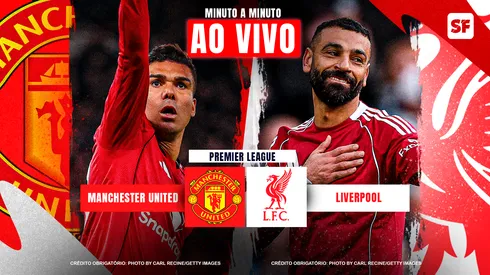 Manchester United e Liverpool se enfrentam na Premier League. Fotos: Carl Recine/Getty Images