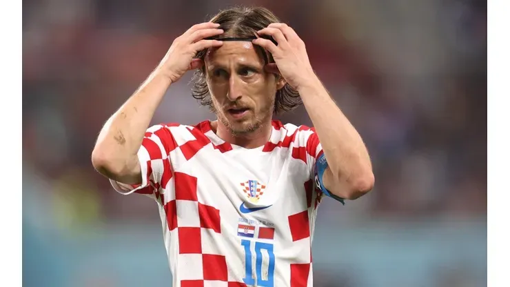 Luka Modric, em campo pela Croácia (Foto: Getty Images)