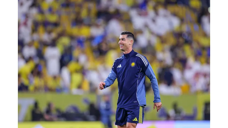RIYADH, SAUDI ARABIA - APRIL 29: Cristiano Ronaldo of team Al Nassr FC during the Saudi Pro League game between Al Nassr and Al Ahli at Al Awwal Park on April 29, 2026 in Riyadh, Saudi Arabia. (Photo by Abdullah Ahmed/Getty Images)