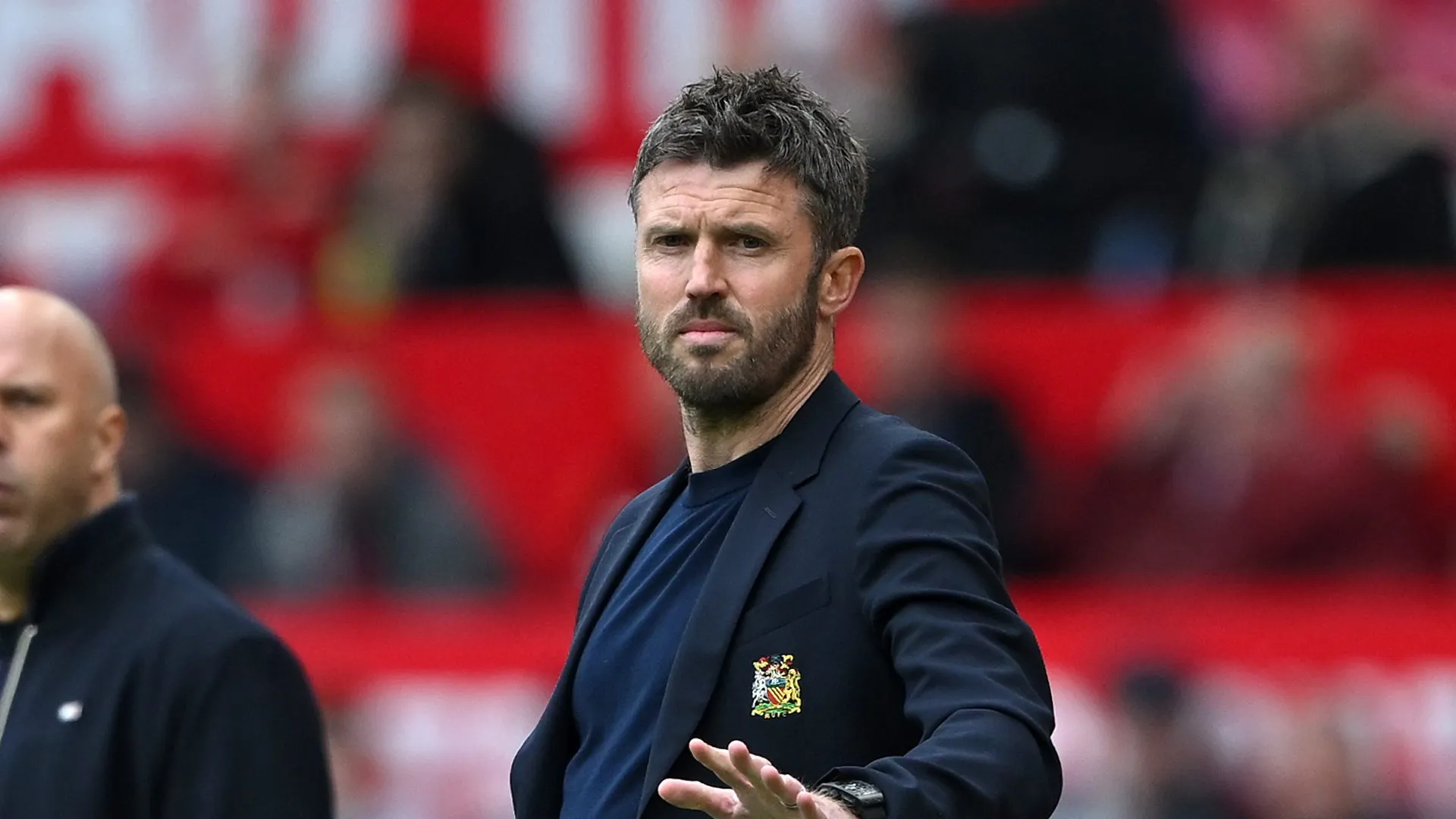 Michael Carrick durante jogo do United