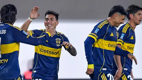 Jogadores do Boca Juniors comemoram vitória. (Photo by Marcelo Endelli/Getty Images)