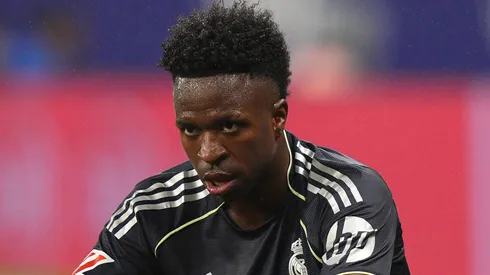 Vini Jr durante jogo do Real Madrid. (Photo by Pedro Salado/Getty Images)