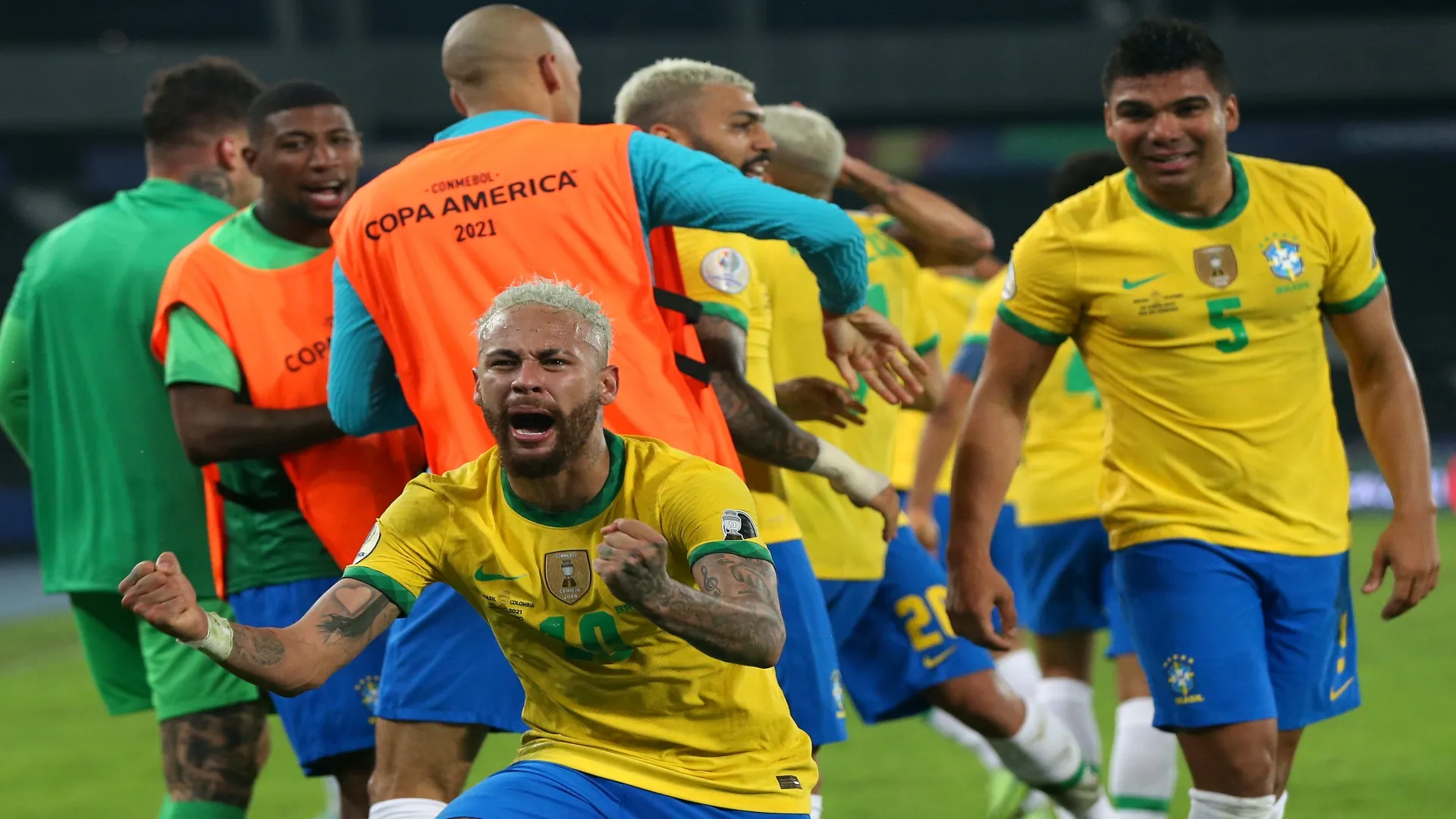 Casemiro e Neymar na Copa América de 2021 – Buda Mendes/Getty Images