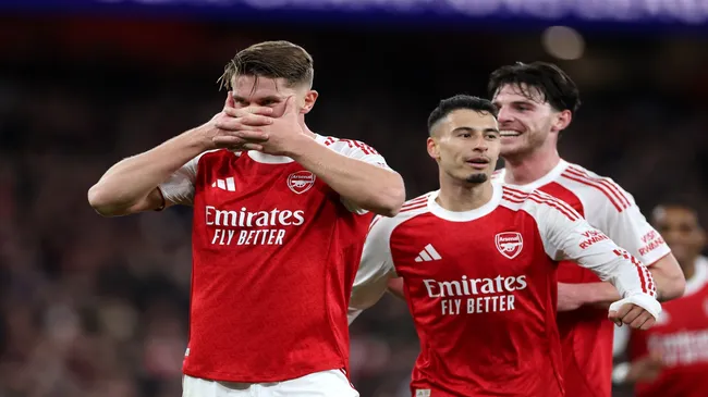 Gyöekeres na partida do Arsenal contra o Atlético de Madrid pela Champions – Alex Pantling/Getty Images