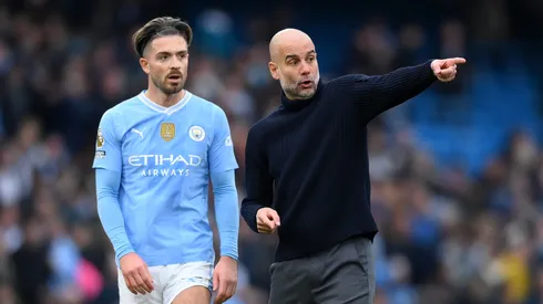 Grealish e Guardiola no Manchester City (Justin Setterfield/Getty Images)