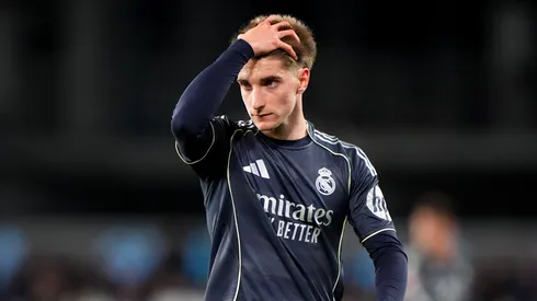 César Palacios pelo Real Madrid. (Foto: Jose Manuel Alvarez Rey/Getty Images)