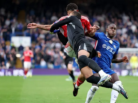 Gibbs-White mostra corte no rosto após choque com Sánchez