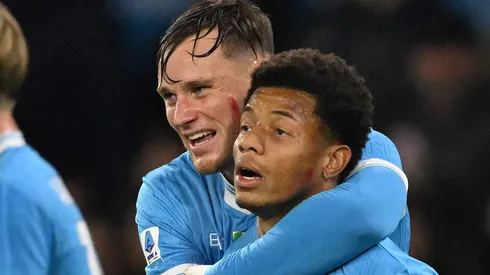 Sam Beukema e David Neres. (Photo by Francesco Pecoraro/Getty Images)