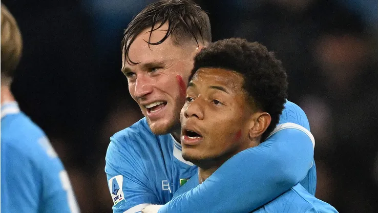 Sam Beukema e David Neres. (Photo by Francesco Pecoraro/Getty Images)