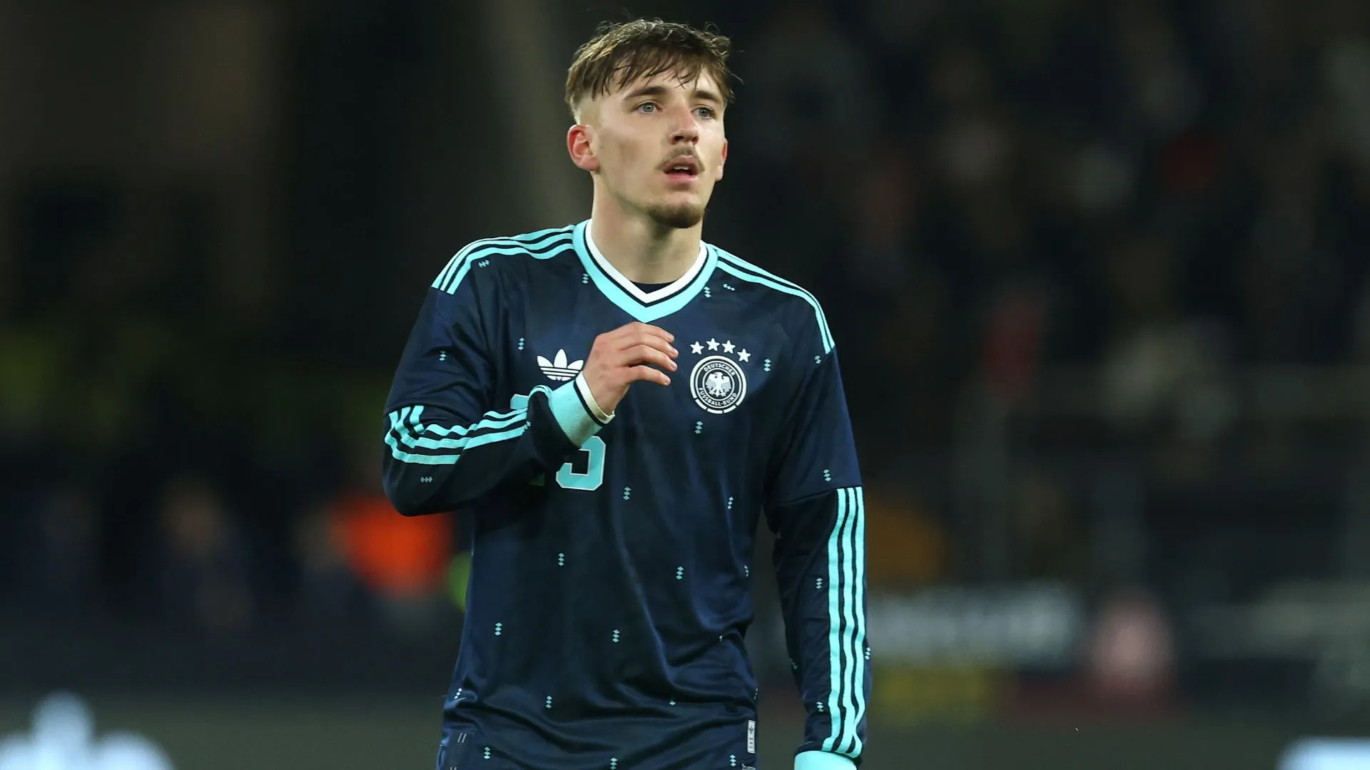 Lennart Karl, do Bayern de Munique, já foi convocado pela Seleção Alemã (foto: Alexander Hassenstein/Getty Images)