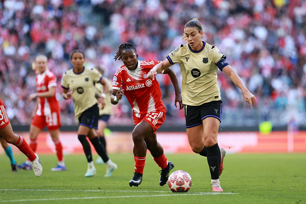 Alexia Putellas atuando pelo Barcelona na Champions Feminina – Foto: Jasmin Walter/Getty Images