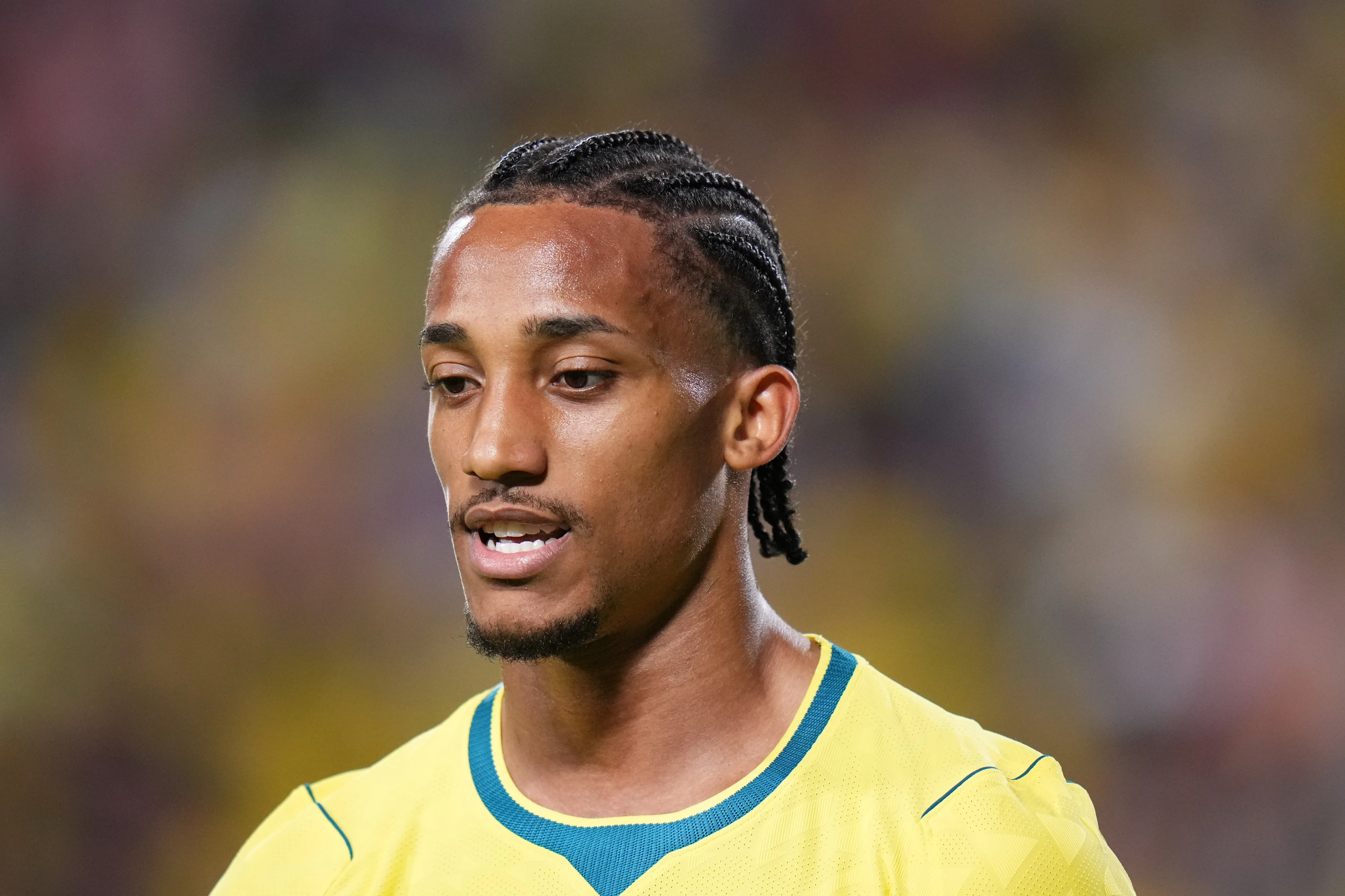 João Pedro em campo pela Seleção Brasileira (Foto: Rich Storry/Getty Images)