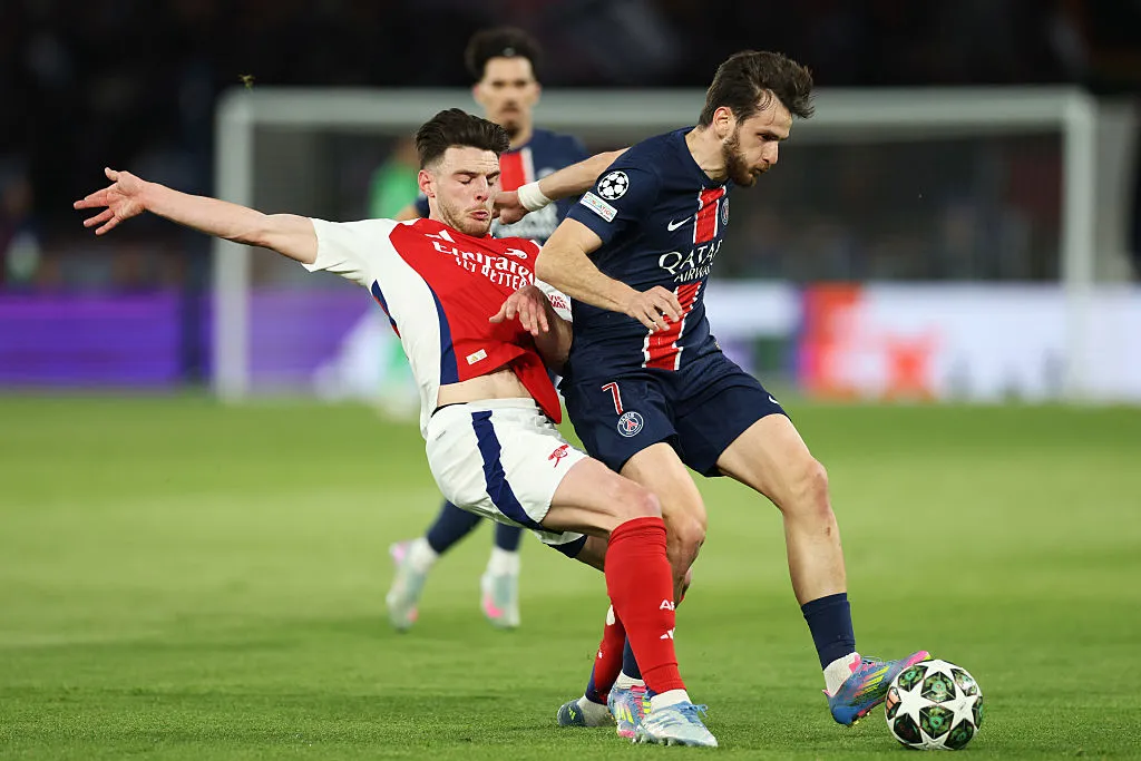 Arsenal e PSG se enfrentam na final da Champions League. (Photo by Richard Heathcote/Getty Images)