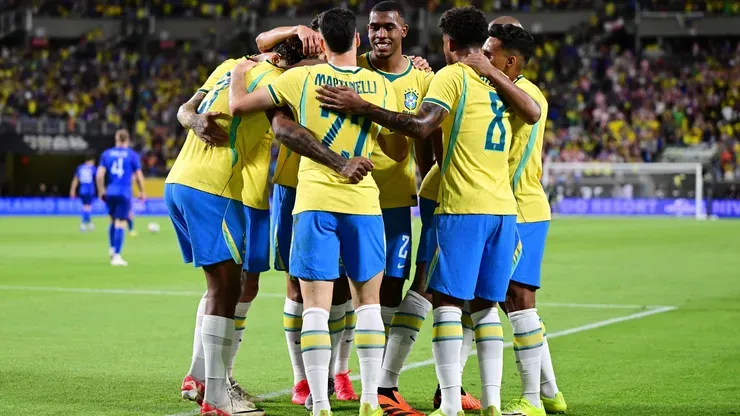 Jogadores da Seleção Brasileira (Julio Aguilar/Getty Images)