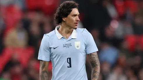 Darwin Nunez durante jogo do Uruguai. (Photo by Julian Finney/Getty Images)
