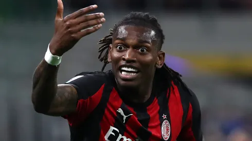 Rafael Leão deve deixar o Milan em breve. (Photo by Marco Luzzani/Getty Images)