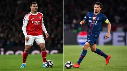 Gabriel Magalhães, do Arsenal, e Marquinhos, do PSG, são brasileiros na final da Champions – Crédito foto: Alamy