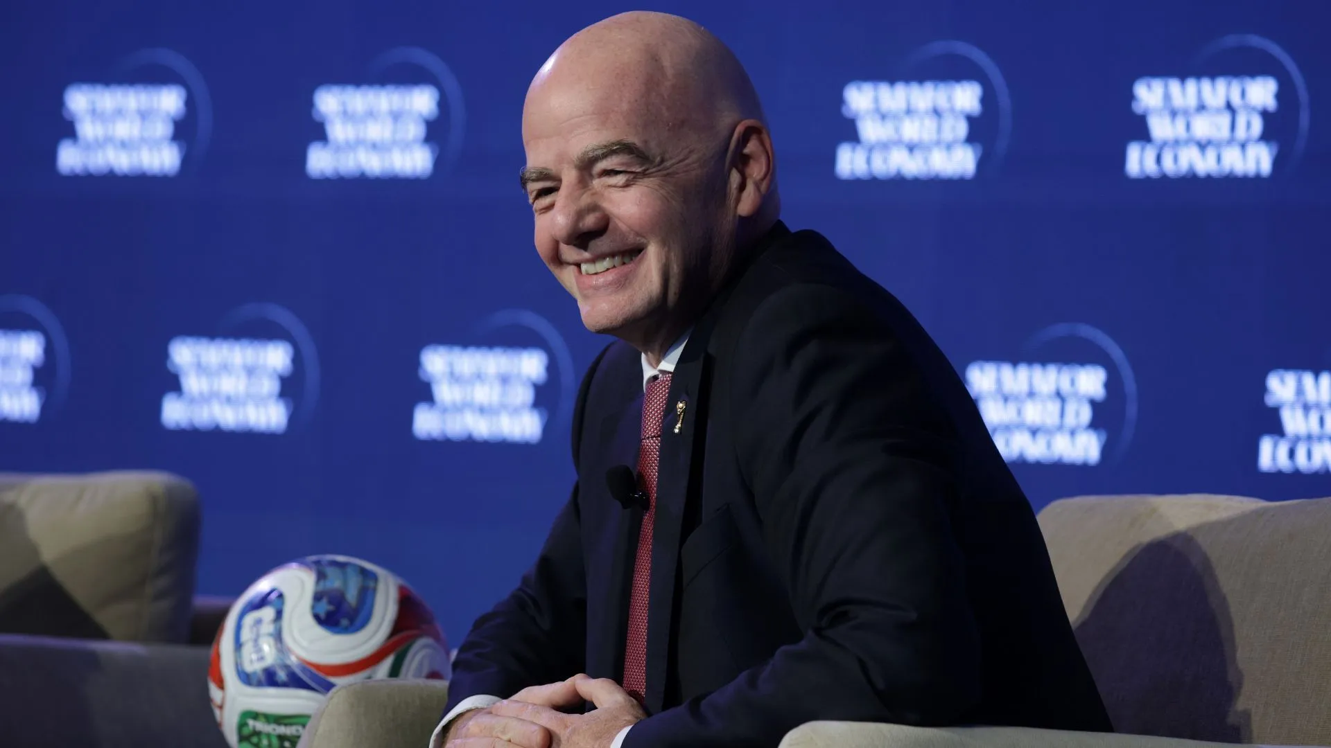 Gianni Infantino, presidente da Fifa, entidade responsável pela organização da Copa do Mundo (foto: Alex Wong/Getty Images)