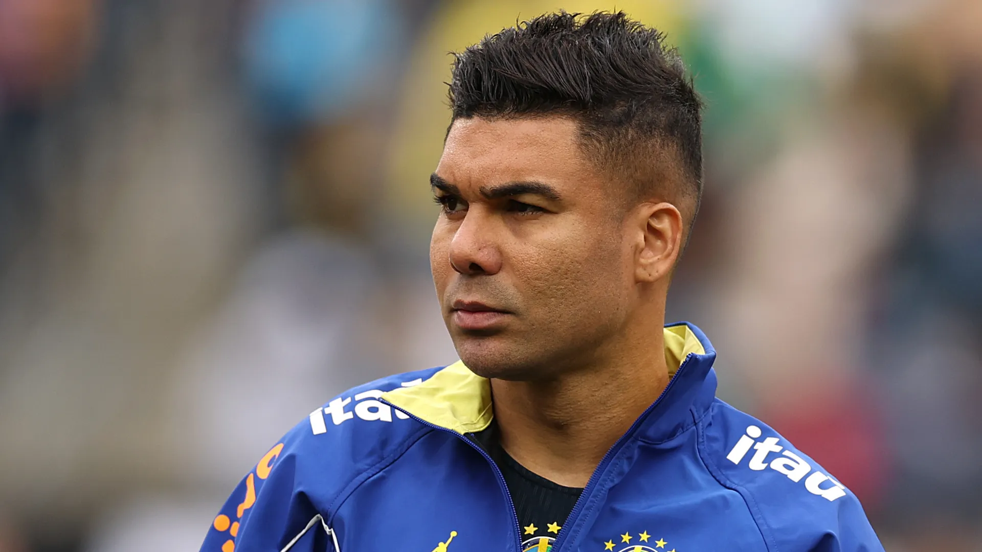 Casemiro antes de partida pela Seleção Brasileira