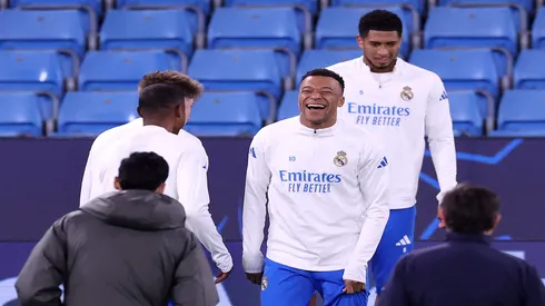 Mbappé em treino do Real Madrid – Alex Livesey/Getty Images