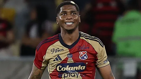 Yony González em campo pelo Independiente Medellín. Foto: Wagner Meier/Getty Images