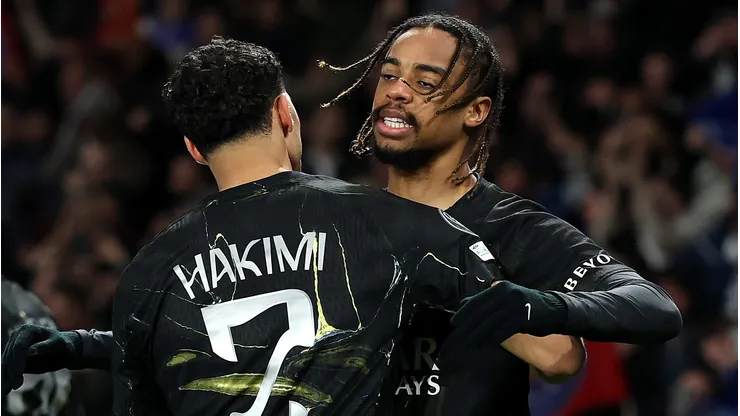 Hakimi e Barcola. (Photo by Justin Setterfield/Getty Images)
