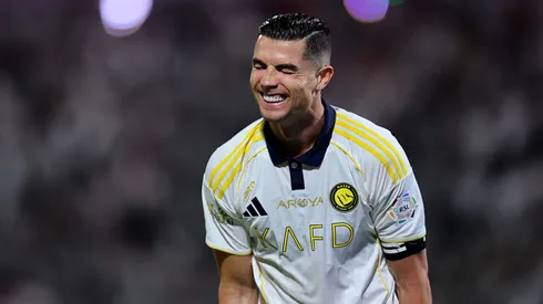 Cristiano Ronaldo marca gol pelo Al-Nassr. Abdullah Ahmed/Getty Images.