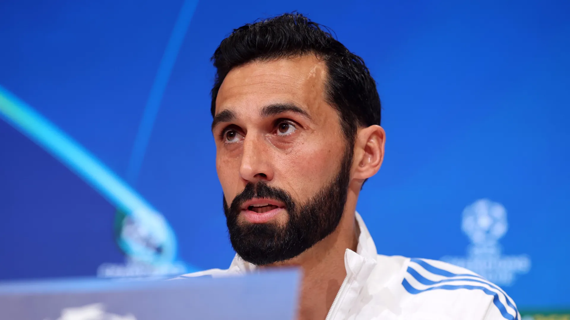 Arbeloa em coletiva do Real Madris