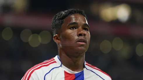 Endrick em campo pelo Lyon. Foto: IMAGO / PRESSE SPORTS