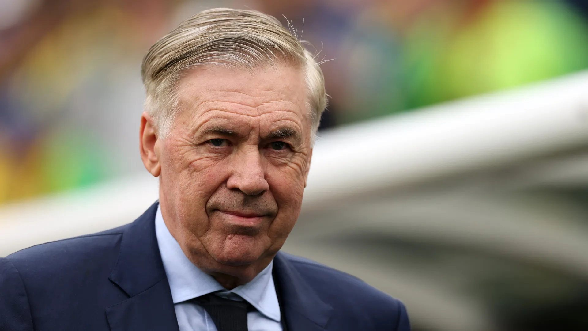 Carlo Ancelotti durante jogo do Brasik