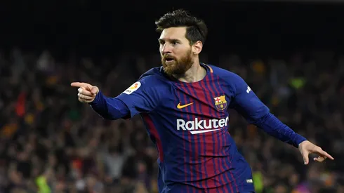 Messi em 2018 pelo Barcelona - David Ramos/Getty Images