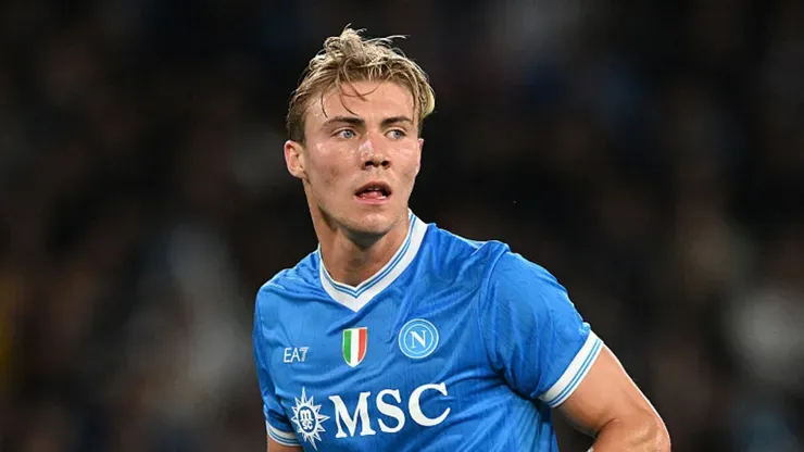 Hojlund em ação pelo Napoli (Francesco Pecoraro/Getty Images)