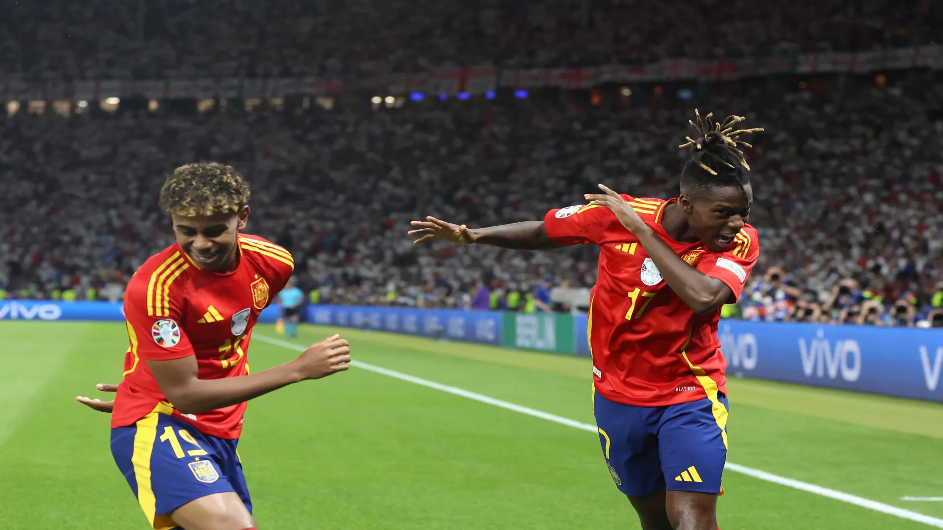 Yamal e Nico Williams na Euro 2024 – Richard Pelham/Getty Images