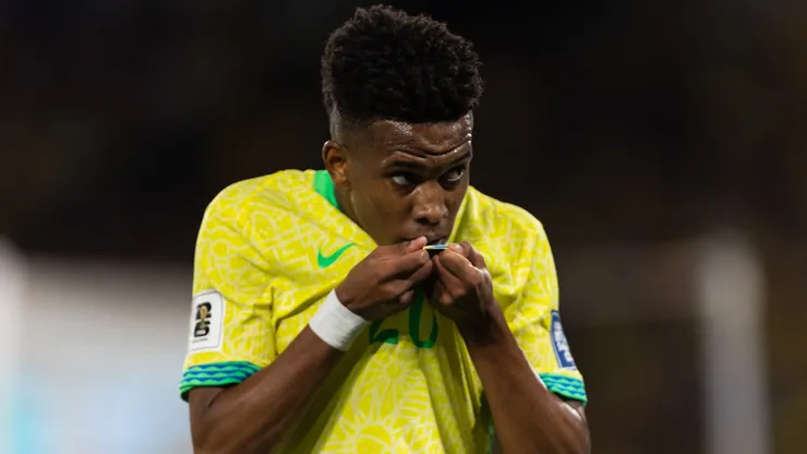 Estêvão, na Seleção Brasileira (Ruano Carneiro/Getty Images)
