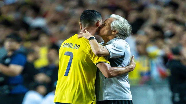 JJ e CR7 no Al-Nassr – Yu Chun Christopher Wong/Eurasia Sport Images/Getty Images