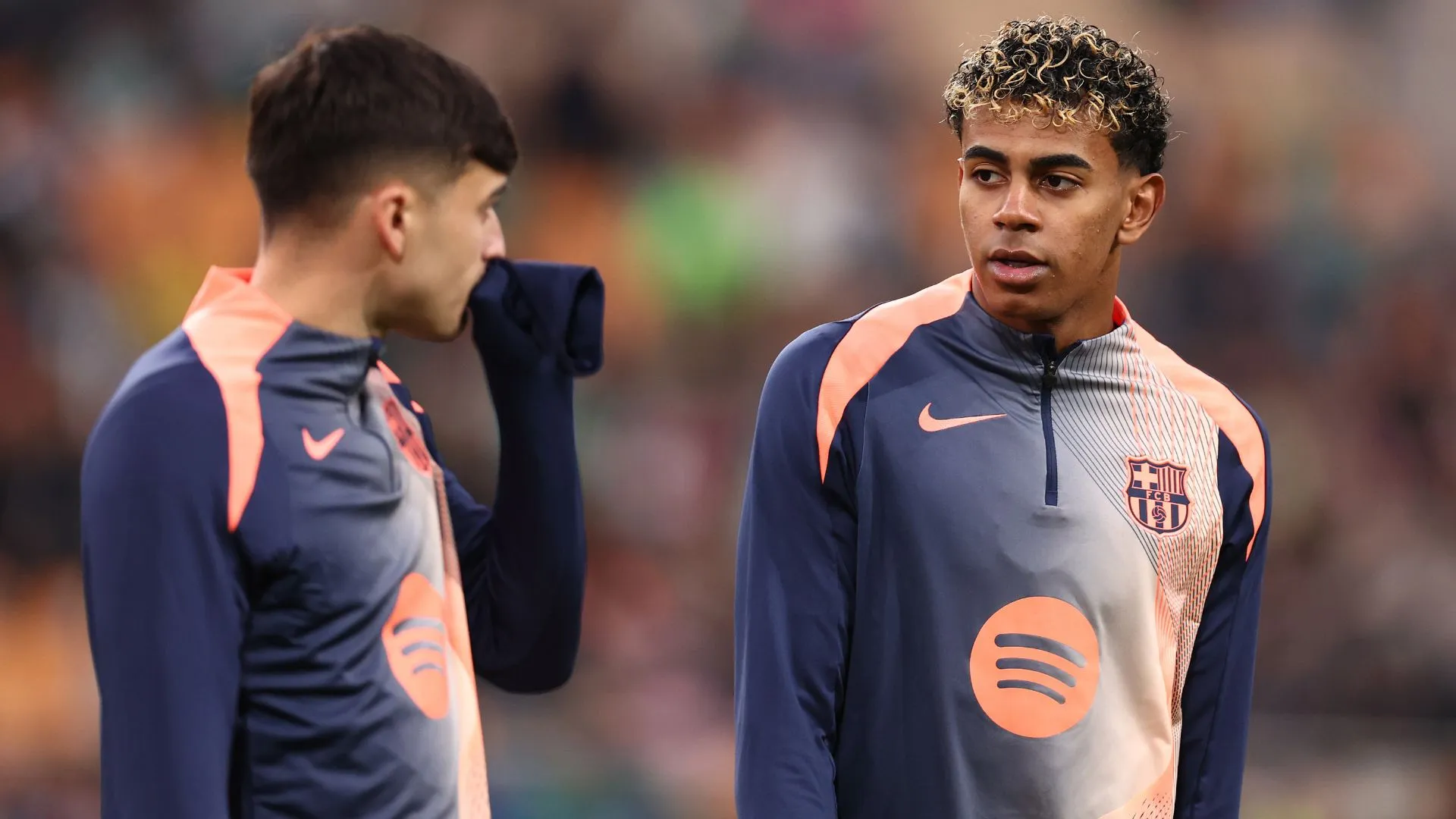 Pedri e Lamine Yamal não foram os únicos do Barcelona pré-convocados pela Espanha para a Copa do Mundo (foto: Fran Santiago/Getty Images)