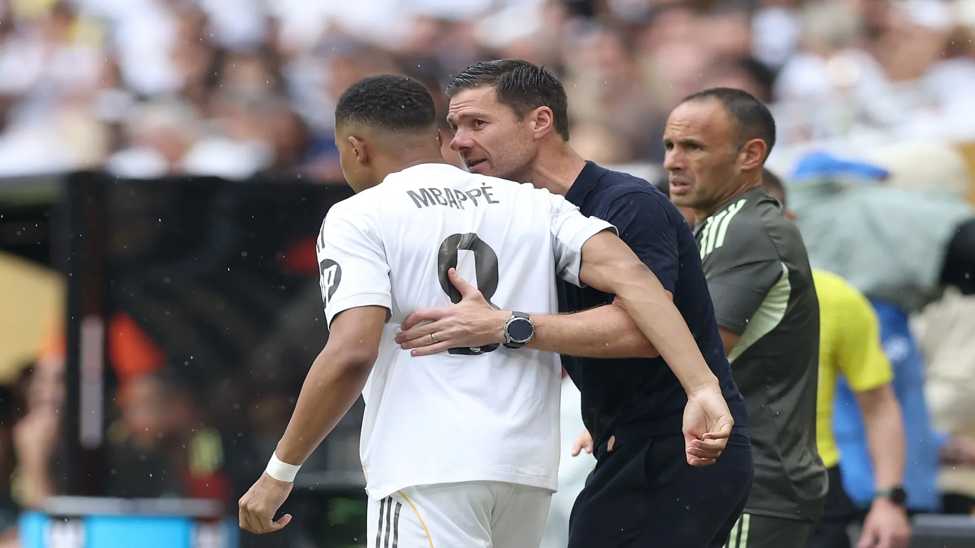 Xabi Alonso e Mbappé no Real Madrid – Megan Briggs/Getty Images