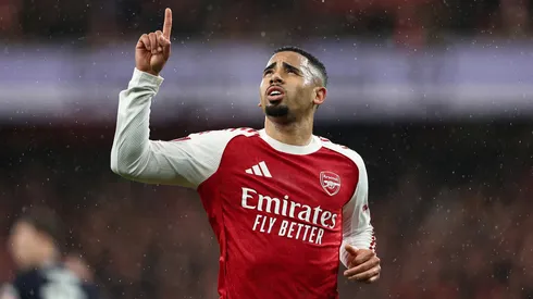 Gabriel Jesus pelo Arsenal. (Foto: James Fearn/Getty Images)