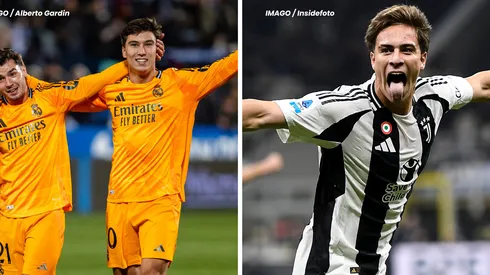 Brahim Díaz e Gonzalo García, do Real Madrid (Foto: IMAGO / Alberto Gardin) e Yildiz, da Juventus (Foto: IMAGO / Insidefoto)