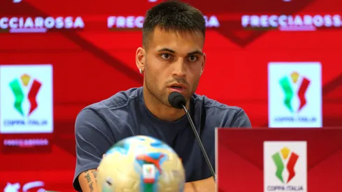 Lautaro Martínez falou sobre Cristian Chivu antes da final da Coppa da Italia. Foto: Paolo Bruno/Getty Images