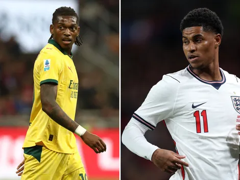Ídolo do Manchester United sugere troca entre Rashford e Rafael Leão