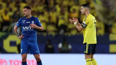 Disputa entre Al-Nassr e Al-Hilal pelo título saudita. Foto: Yasser Bakhsh/Getty Images