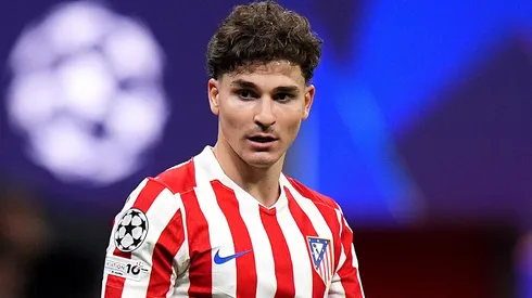 Julián Álvarez em campo pelo Atlético de Madrid. Foto: Angel Martinez/Getty Images