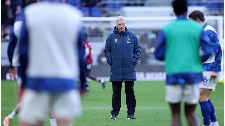 David Moyes acompanha treinamento do Everton. Foto: Alex Livesey/Getty Images