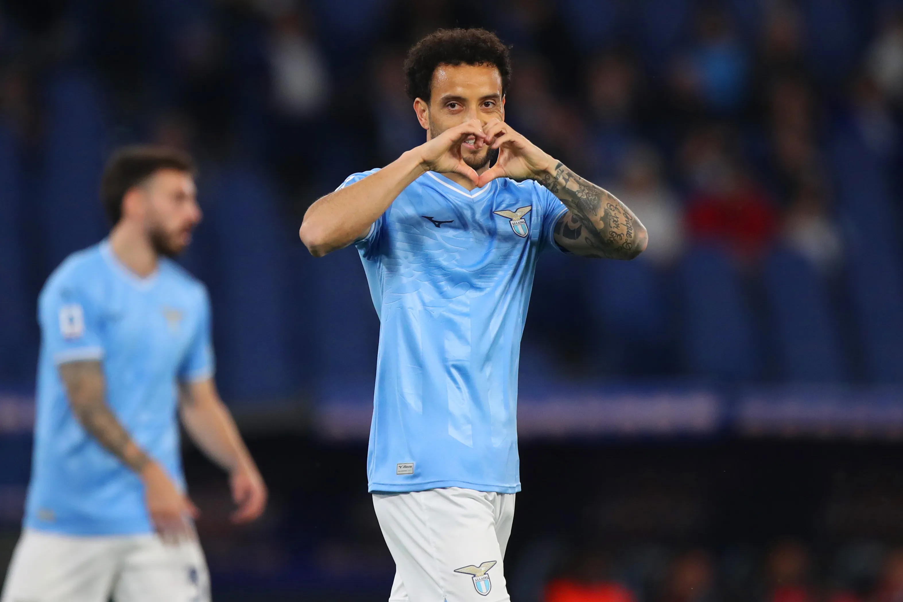Felipe Anderson nos tempos de Lazio (Foto: Paolo Bruno/Getty Images)