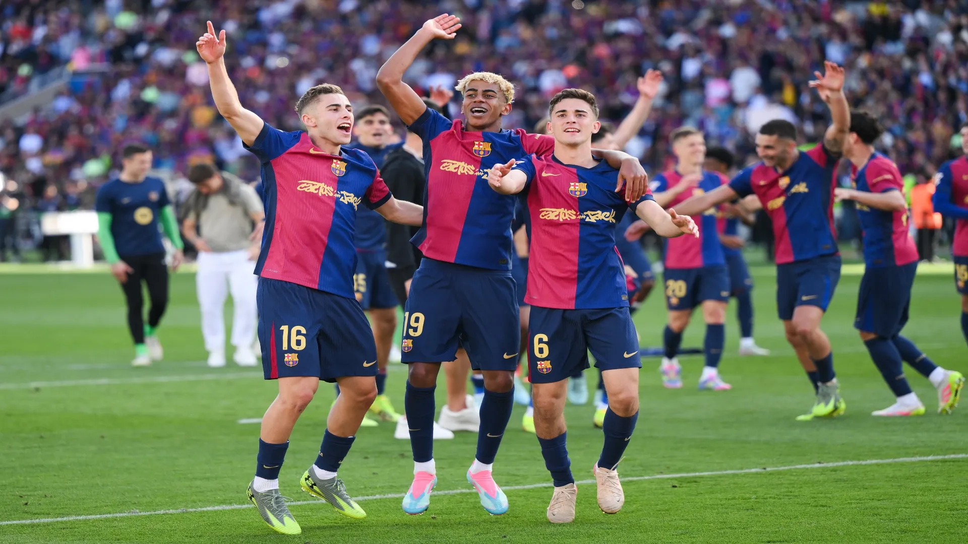 Fermín Lopez, Lamine Yamal e Gavi – David Ramos/Getty Images