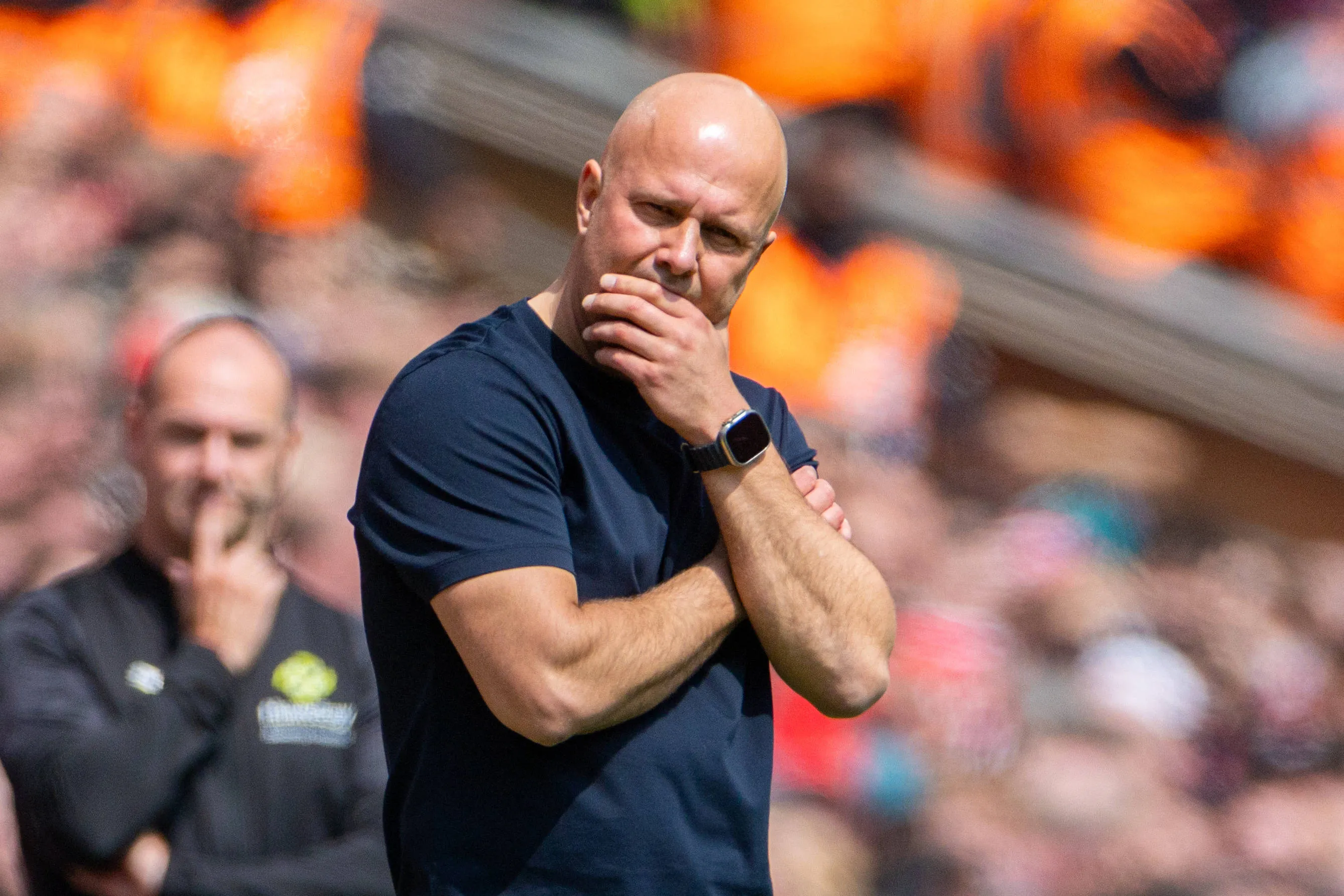 Diretoria do Liverpool conta com Arne Slot na próxima temporada. Foto: IMAGO /&nbsp;Propaganda Photo